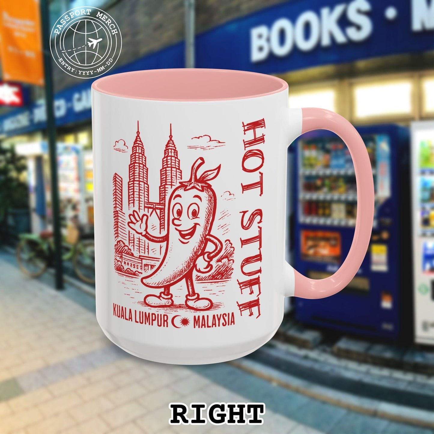 Hot Stuff, Kuala Lumpur, Malaysia 15oz Mug