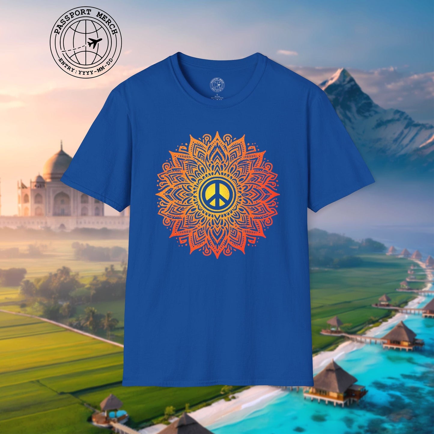 Peace Mandala India T-Shirt