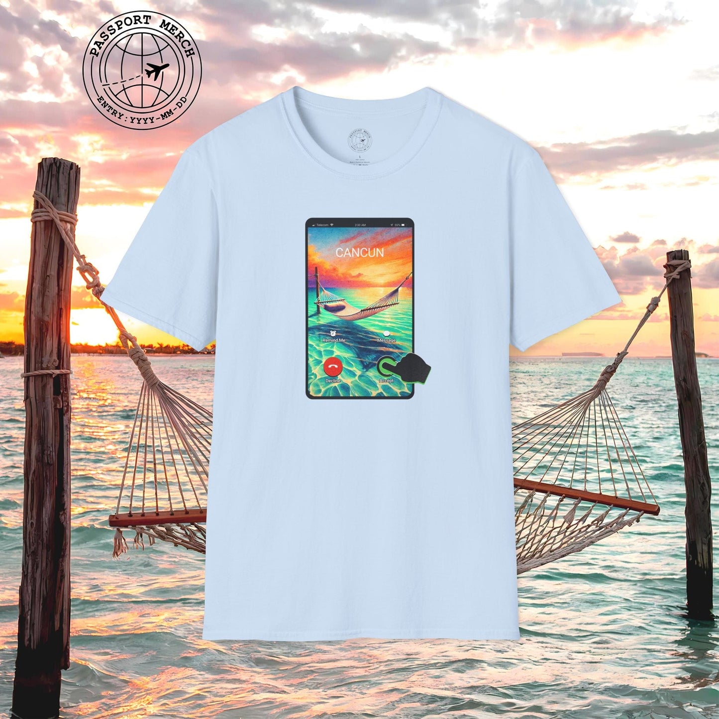 Cancun is calling. Accept. Mexico T-Shirt