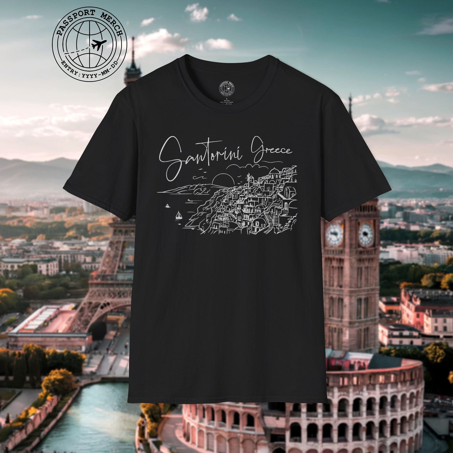 Santorini Dreaming Greece T-Shirt