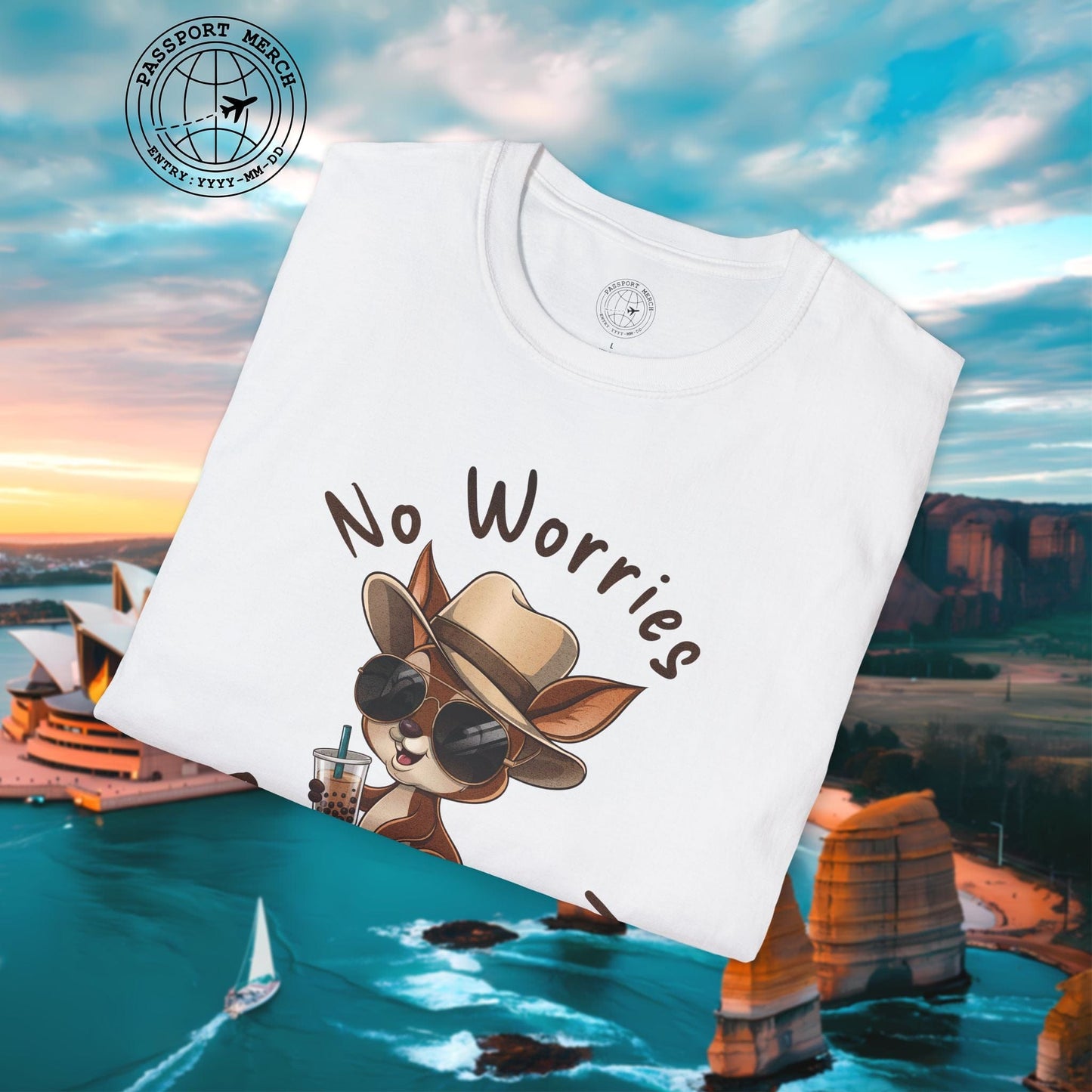 No Worries, Be Hoppy, Mate! Australia T-Shirt