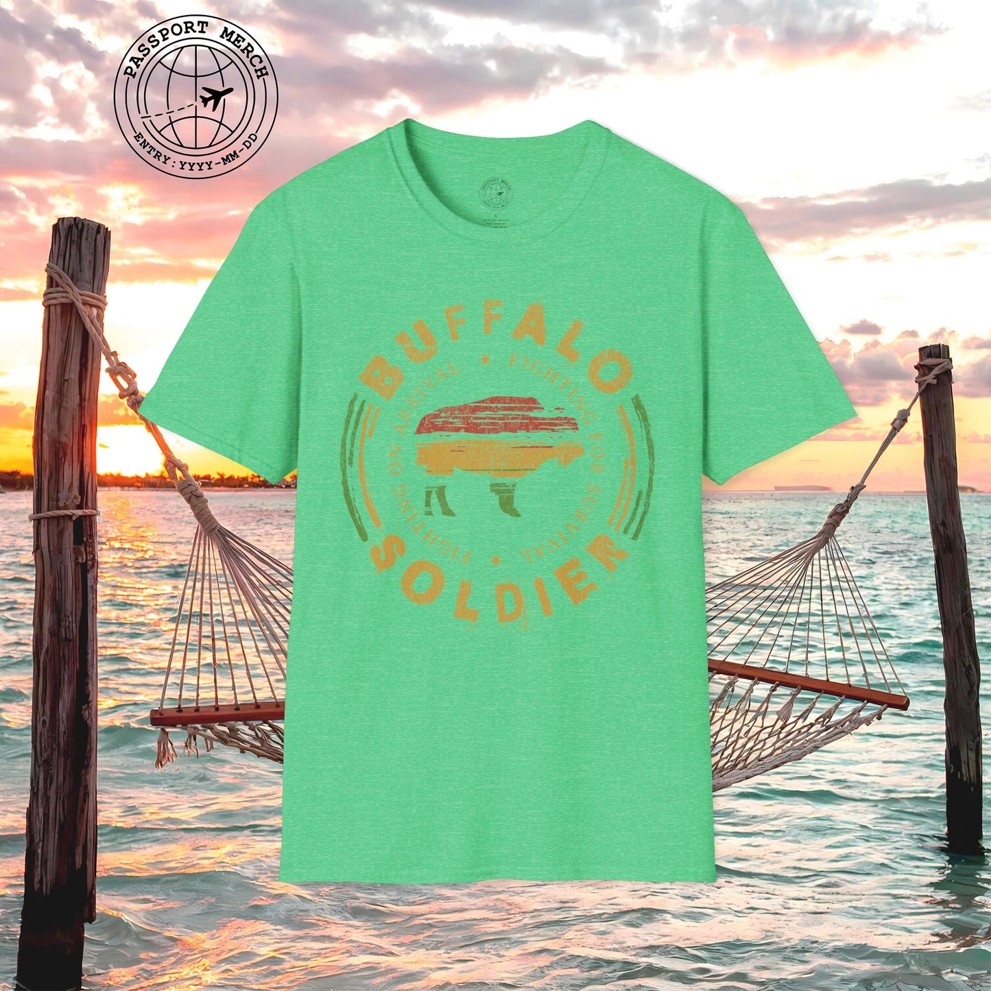 Vintage Buffalo Soldier, Jamaica T-Shirt