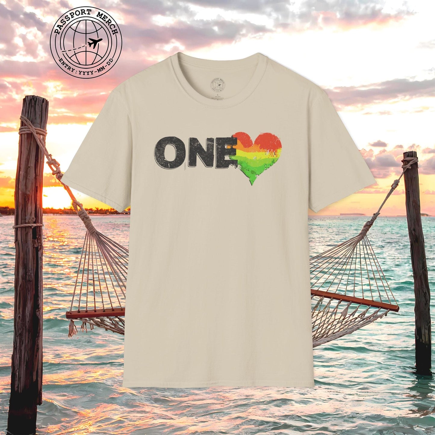 One Heart, Jamaican Reggae T-Shirt