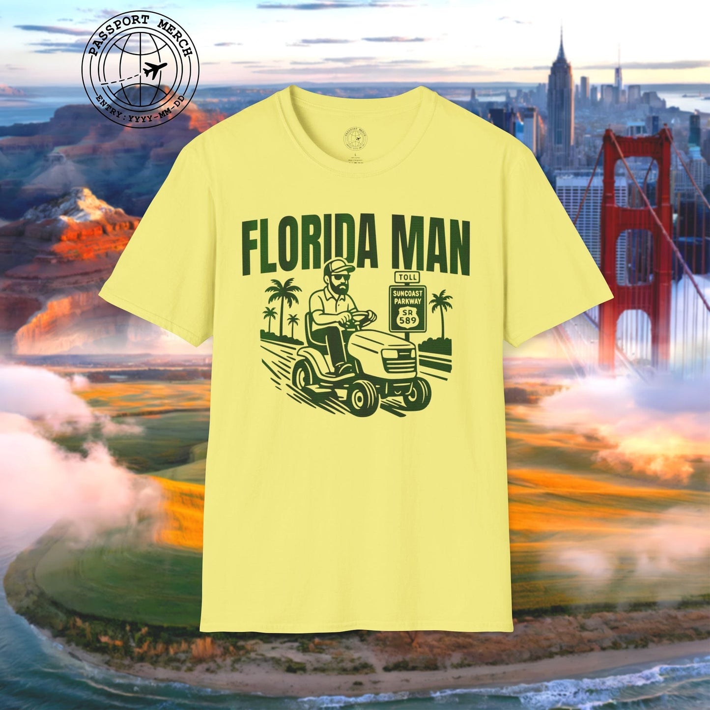 Florida Man Arrested for Driving Lawn Mower on Highway T-Shirt