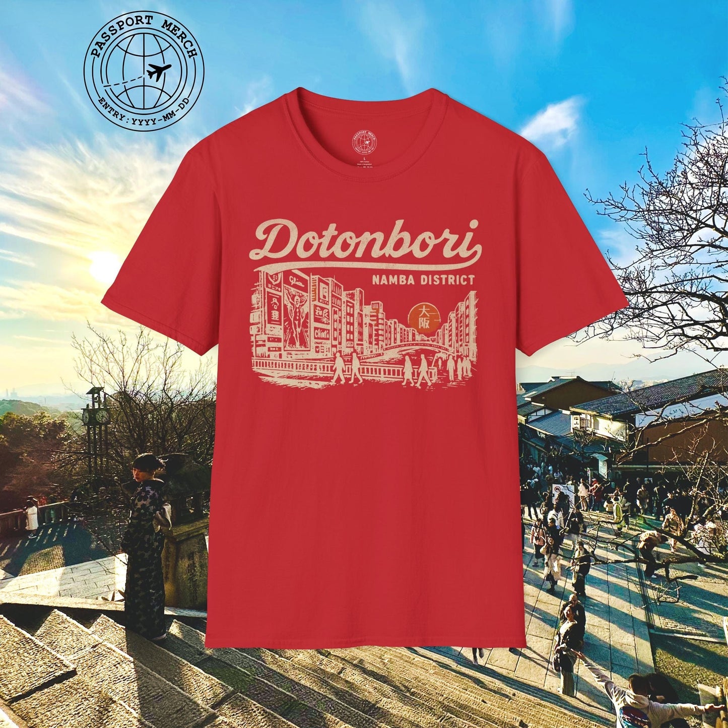 Dotonbori Osaka Japan (Vintage Urban) T-Shirt