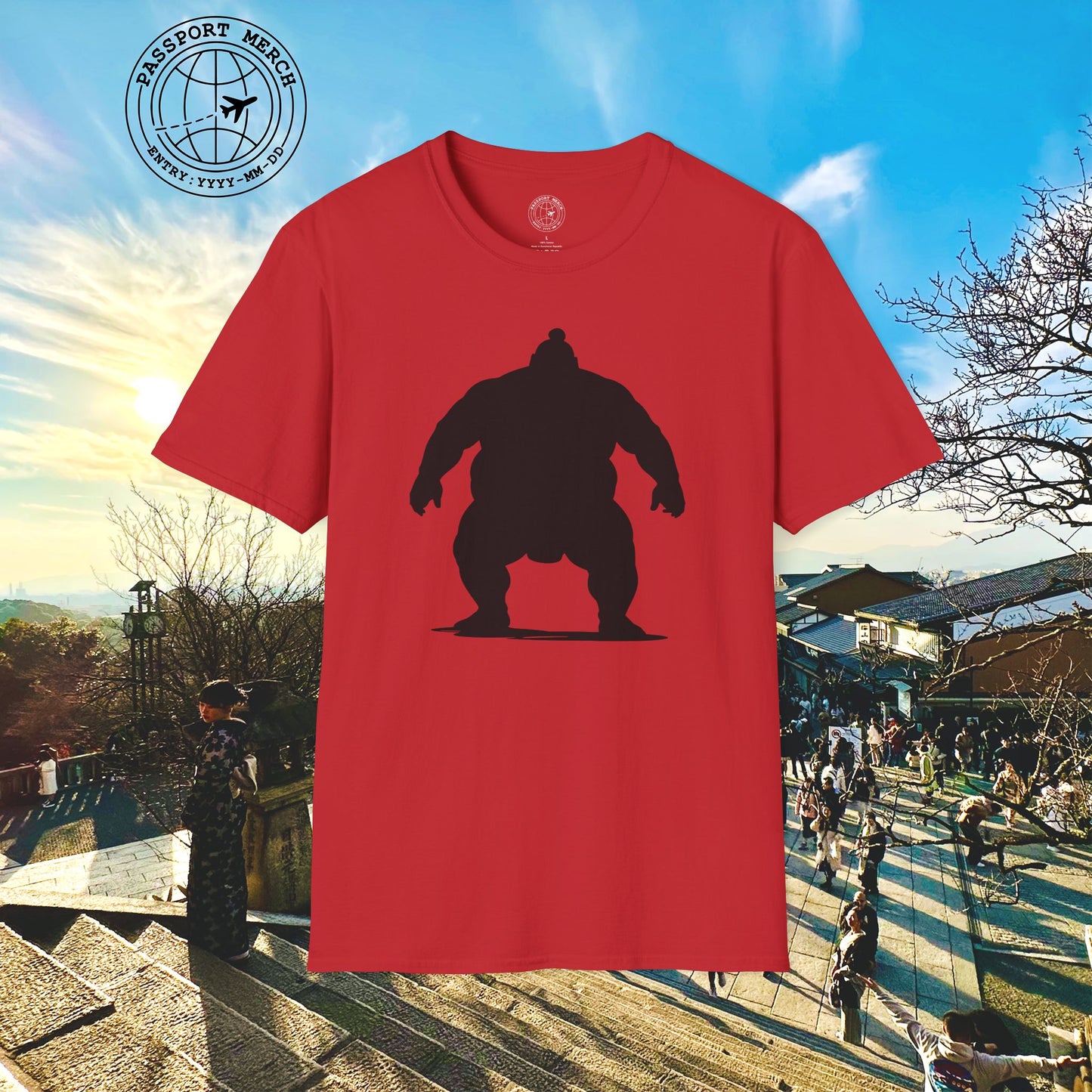 Minimalist Sumo Silhouette, Japan T-Shirt