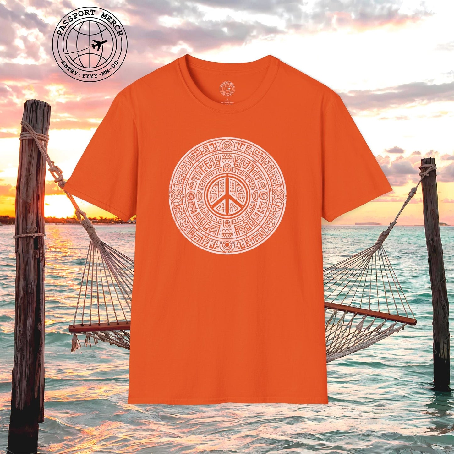 Aztec Peace Calendar Mexico T-Shirt