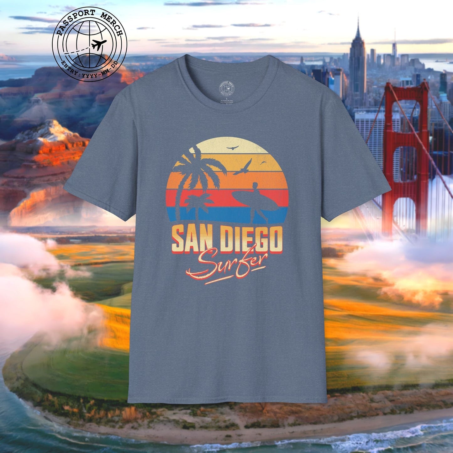 San Diego Surfer California T-Shirt