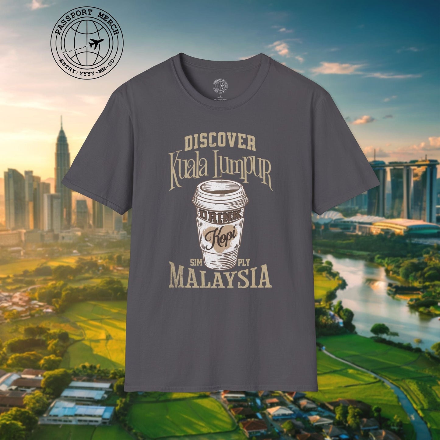 Discover Kuala Lumpur, Drink Kopi Malaysia T-Shirt
