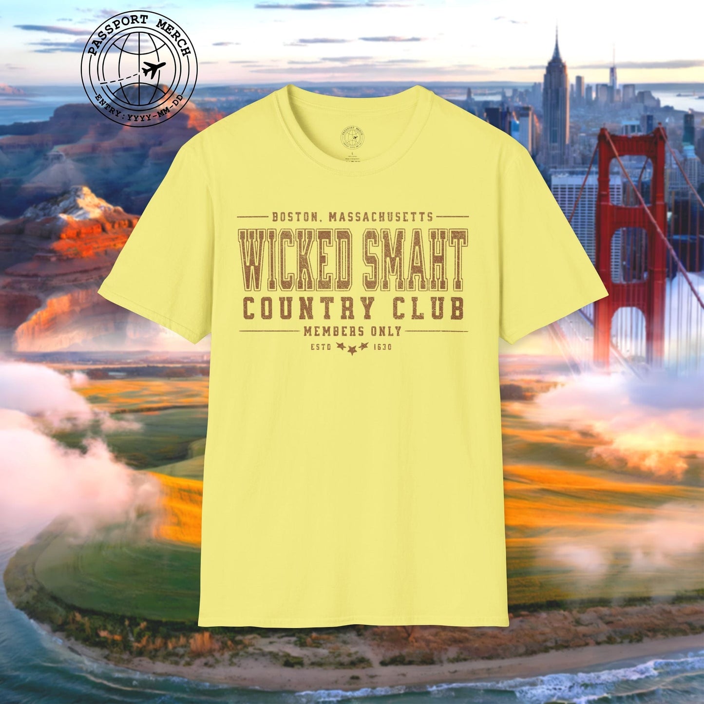 Wicked Smaht Country Club, Boston, Massachussets T-Shirt