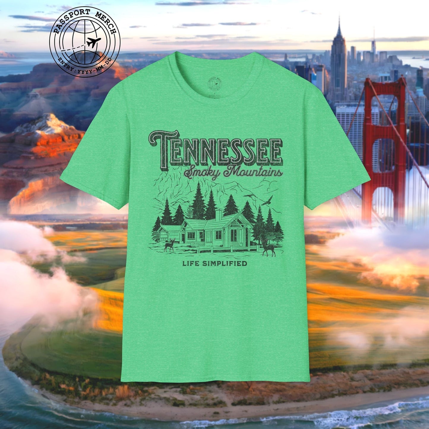 Life Simplified, Smoky Mountains Tennessee T-Shirt