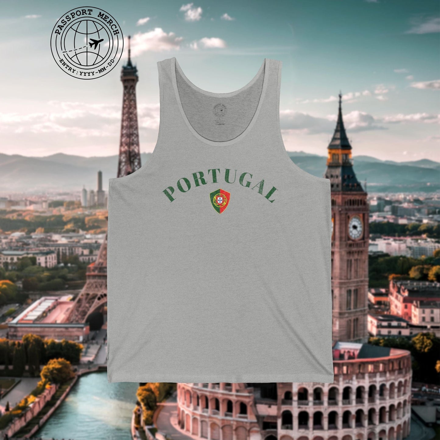 Portugal Coat of Arms Flag Shield Tank Top