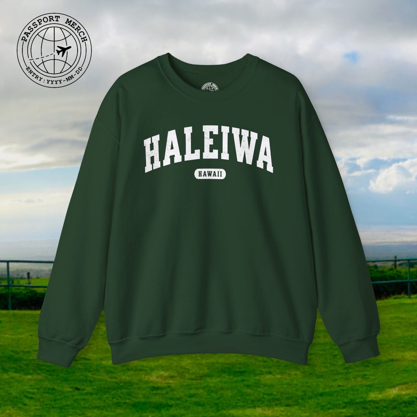 Classic Athletic, Haleiwa, Hawaii (Fan Service) Crewneck
