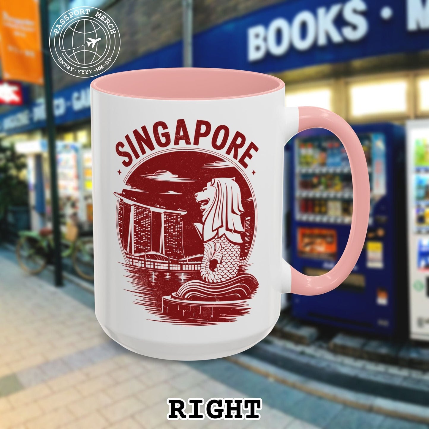 Vintage Singapore Merlion 15oz Mug