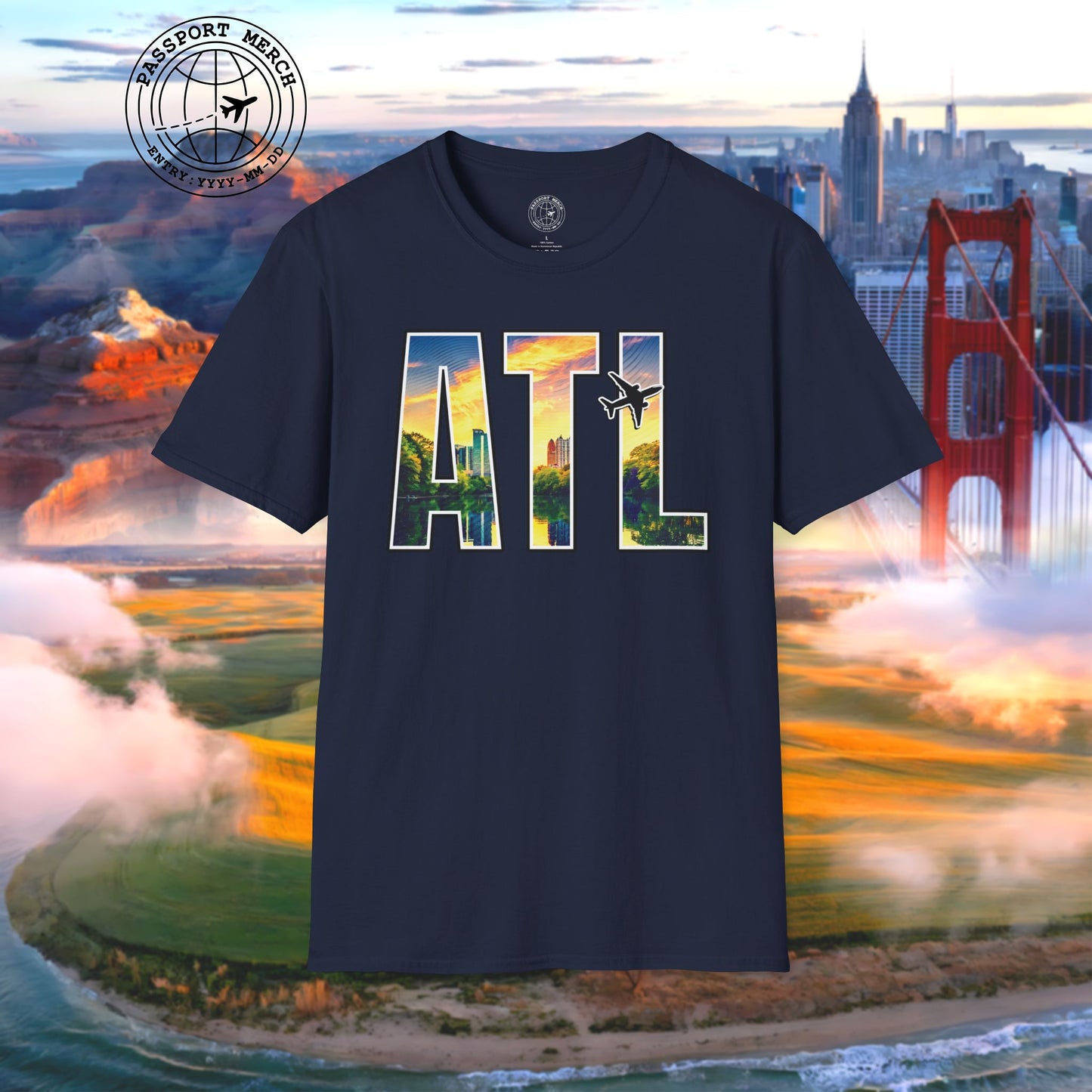 Airport Window Atlanta Georgia ATL T-Shirt