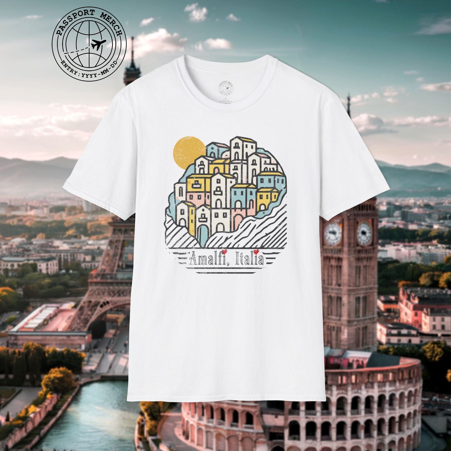 Hearts for Amalfi, Italy T-Shirt