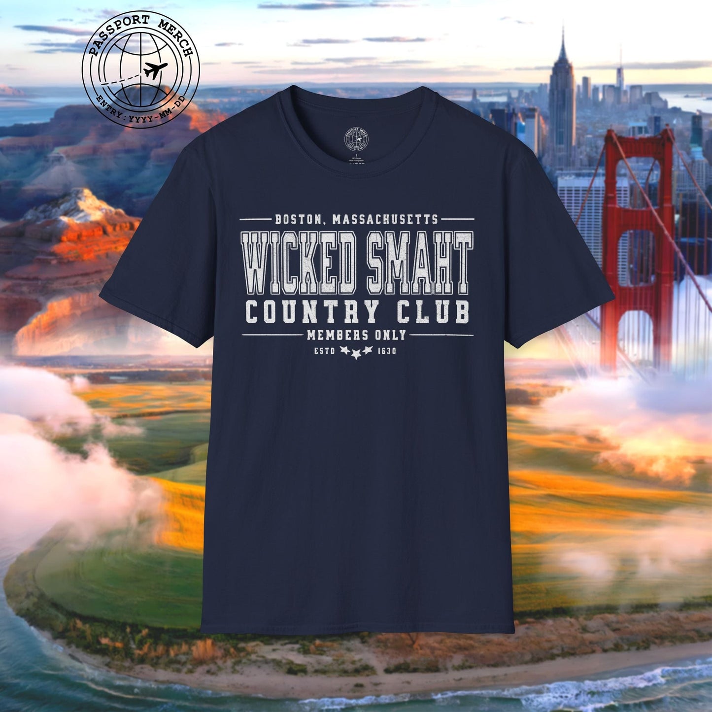 Wicked Smaht Country Club, Boston, Massachussets T-Shirt