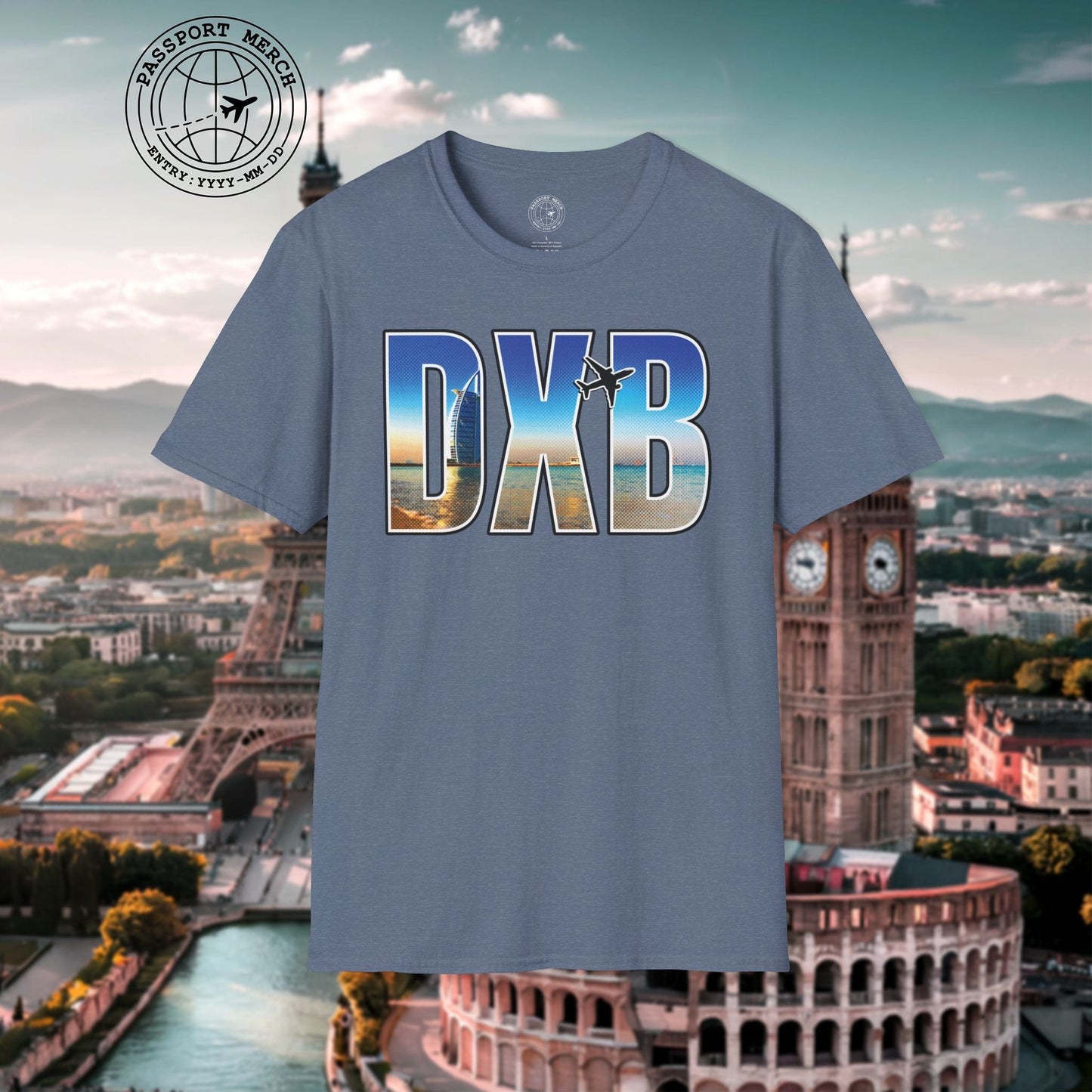 Airport Window Dubai United Arab Emirates DXB T-Shirt