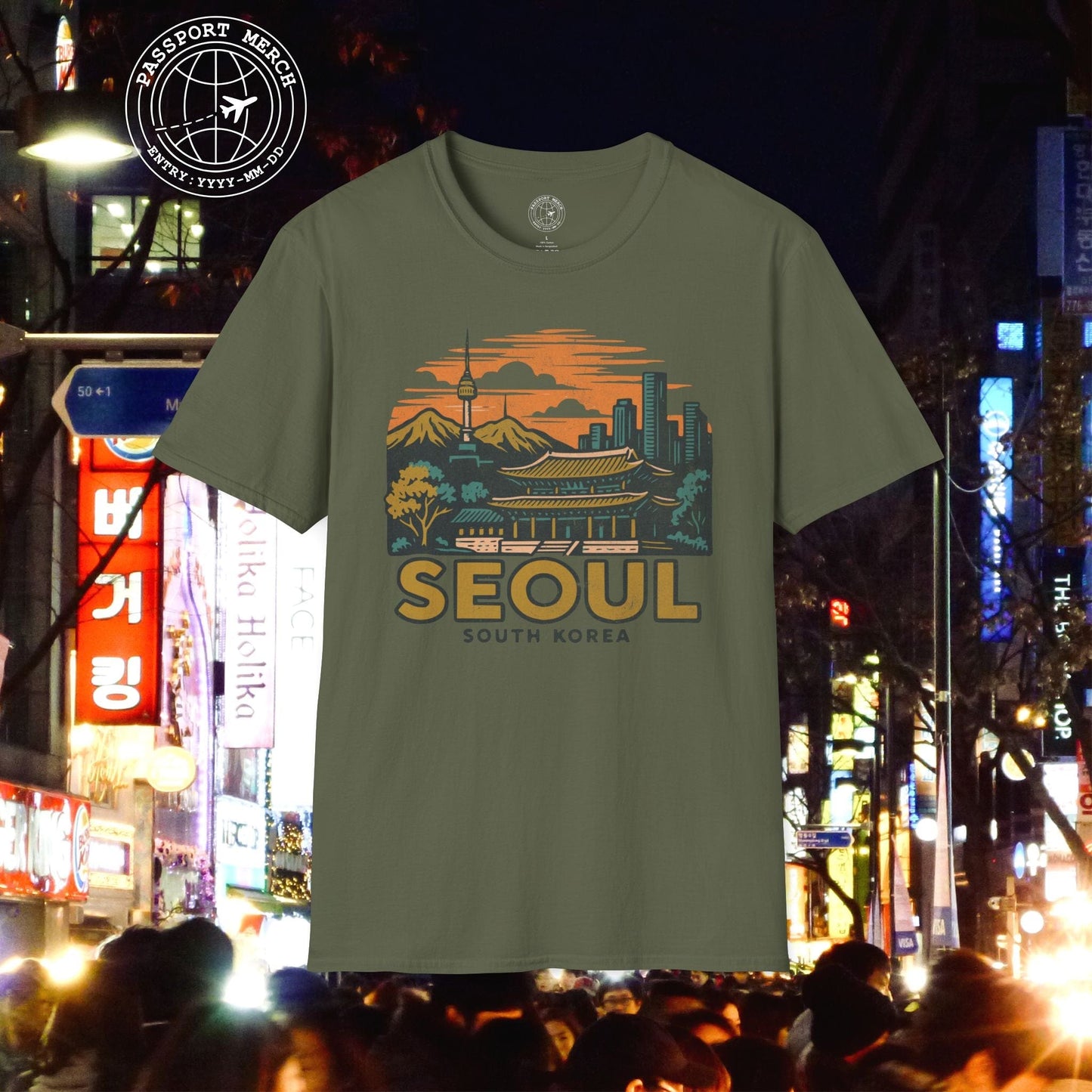 Seoul, South Korea - 80's Vintage T-Shirt