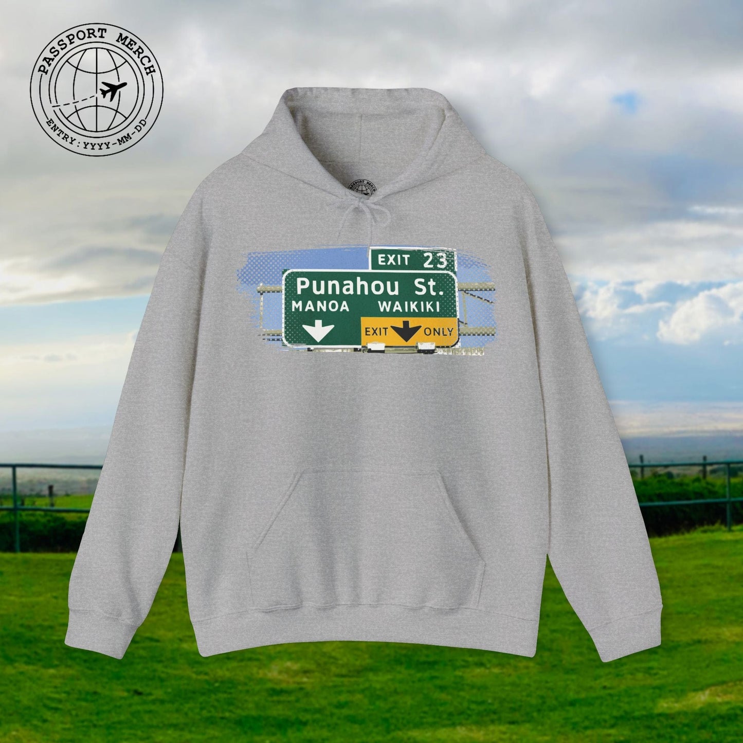 Signs of Wanderlust, Waikiki, Exit Only, Hawaii Hoodie