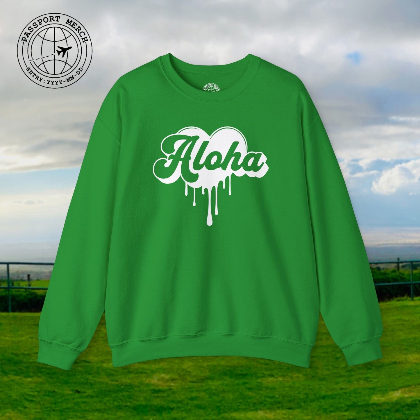 Aloha Melting Heart, Hawaii Crewneck