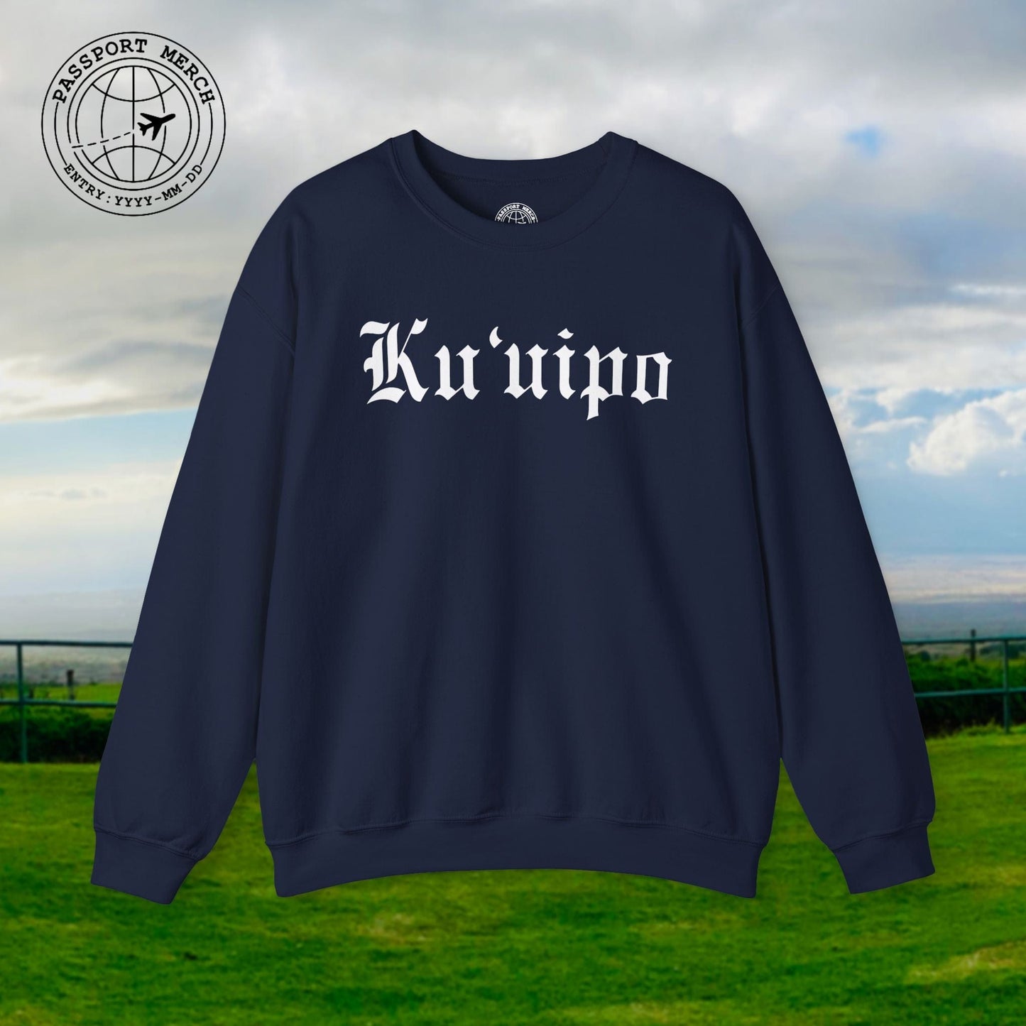 Black and White Ku'uipo (Hawaiian Jewelry Style) Crewneck