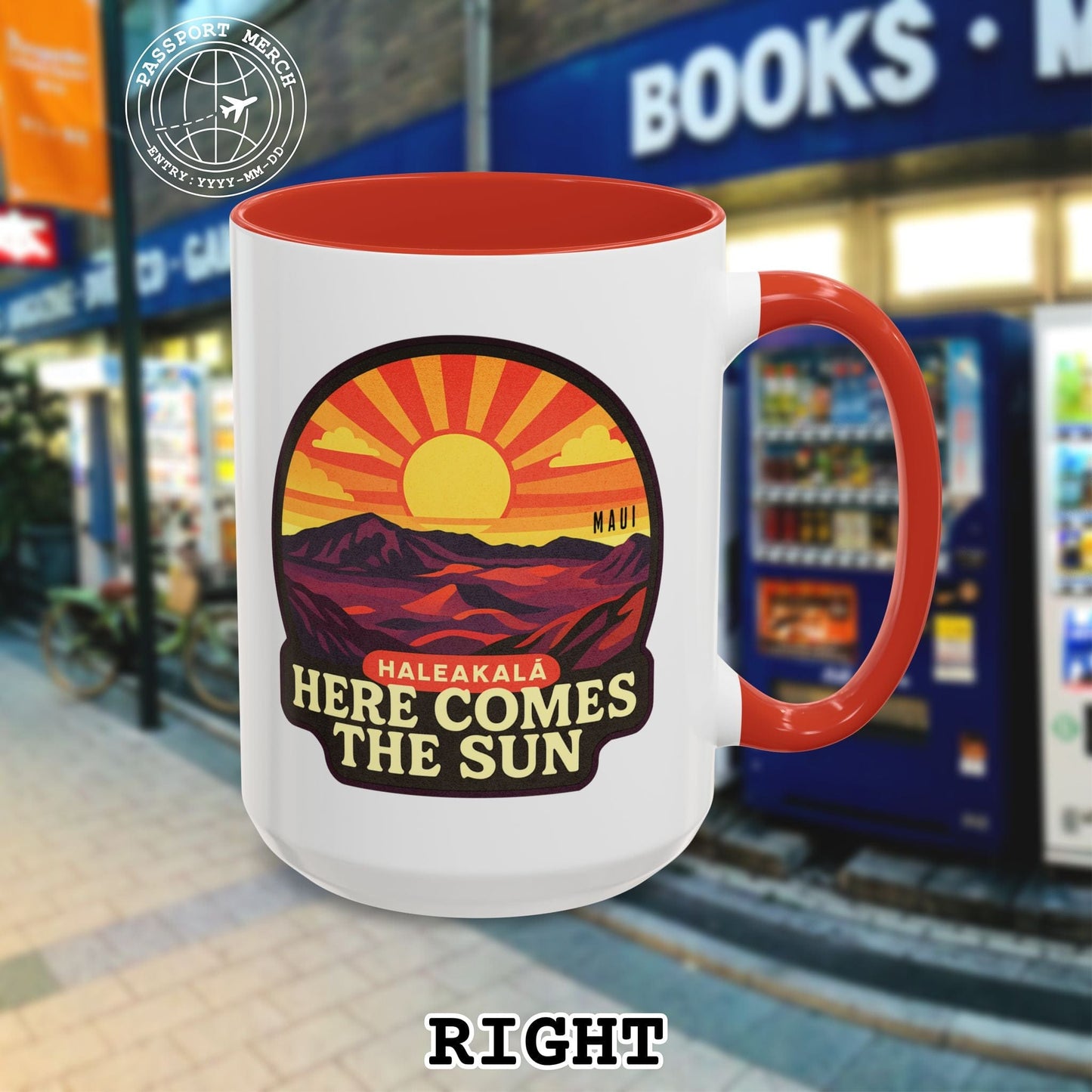 Here Comes the Sun, Haleakala, Maui, Hawaii 15oz Mug