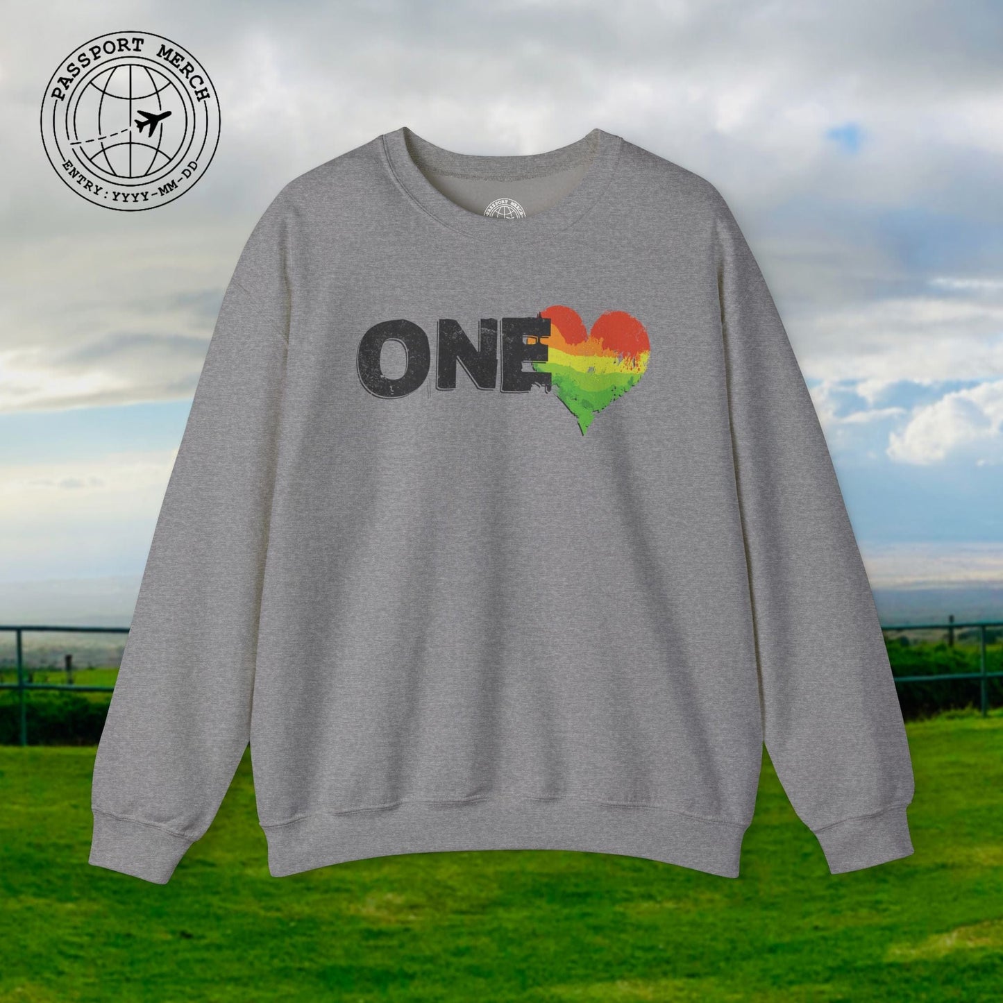 One Heart, Jamaican Reggae Crewneck