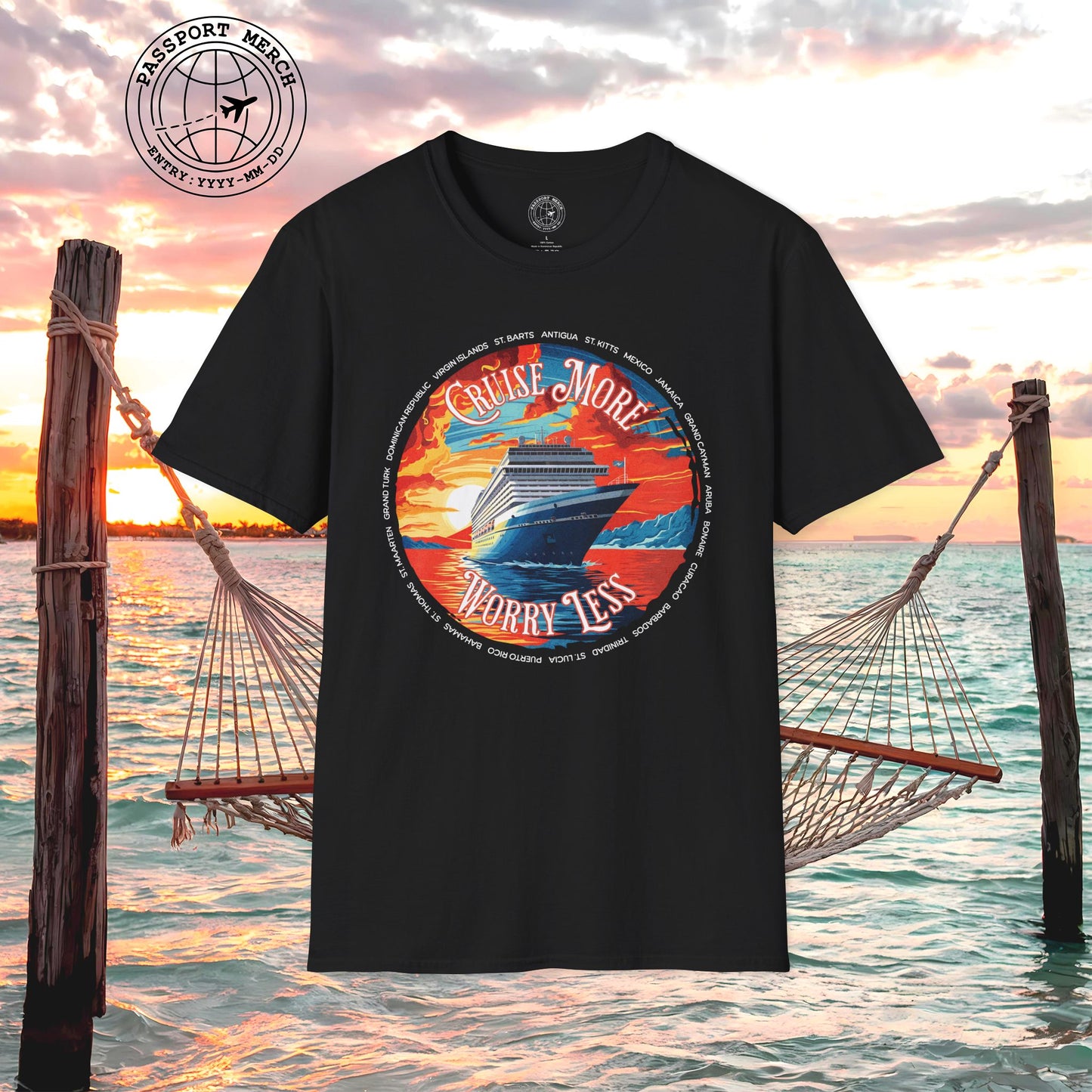 Cruise More Worry Less Caribbean T-Shirt