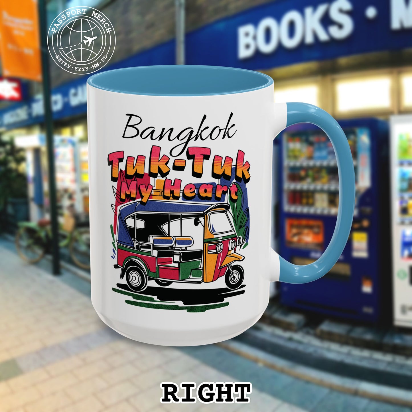 Bangkok Tuk-Tuk My Heart Thailand 15oz Mug