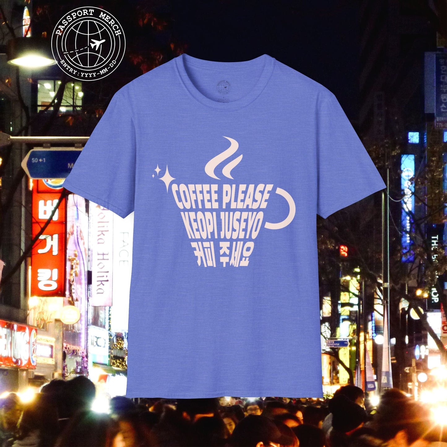 Coffee Please. Keopi Juseyo. Korea T-Shirt