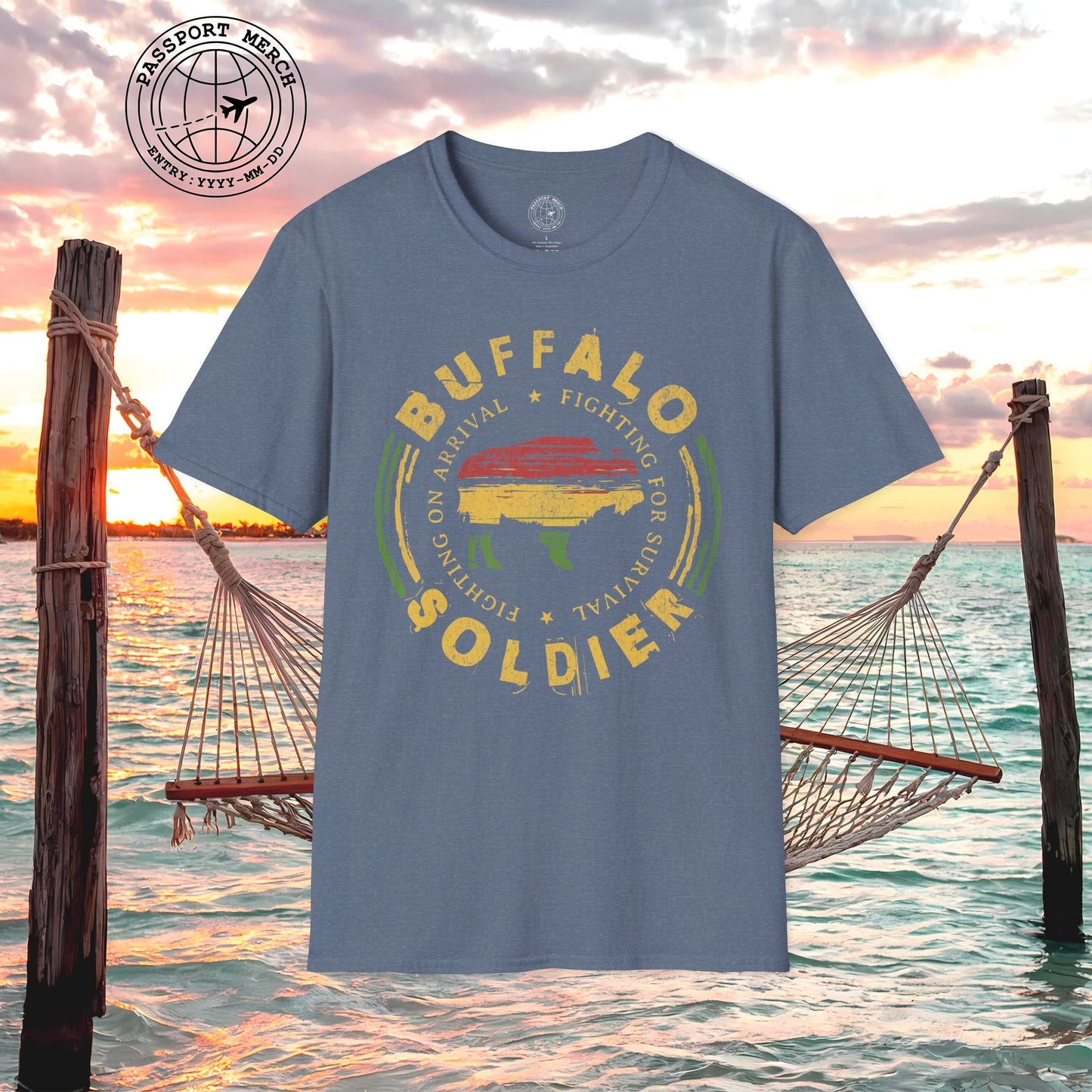 Vintage Buffalo Soldier, Jamaica T-Shirt