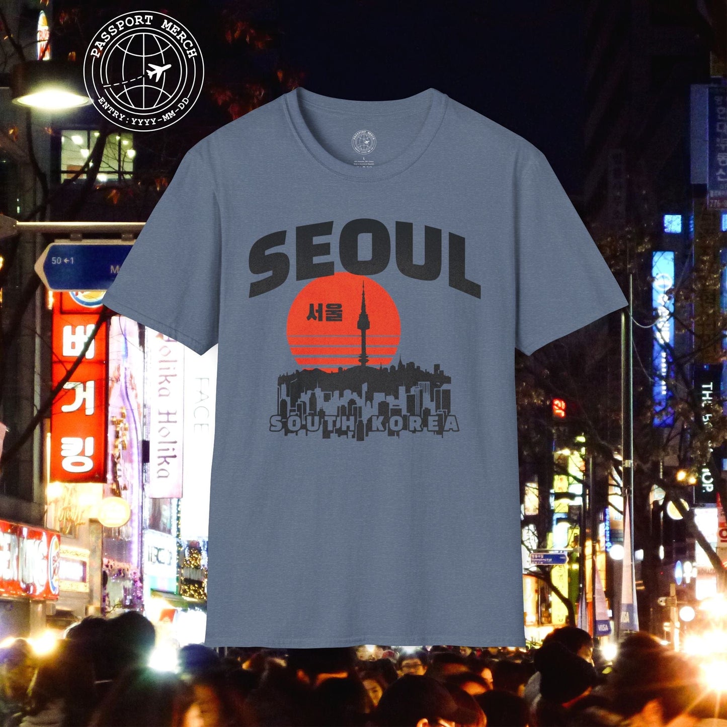 Seoul Retro Vintage Sunset, Korea T-Shirt