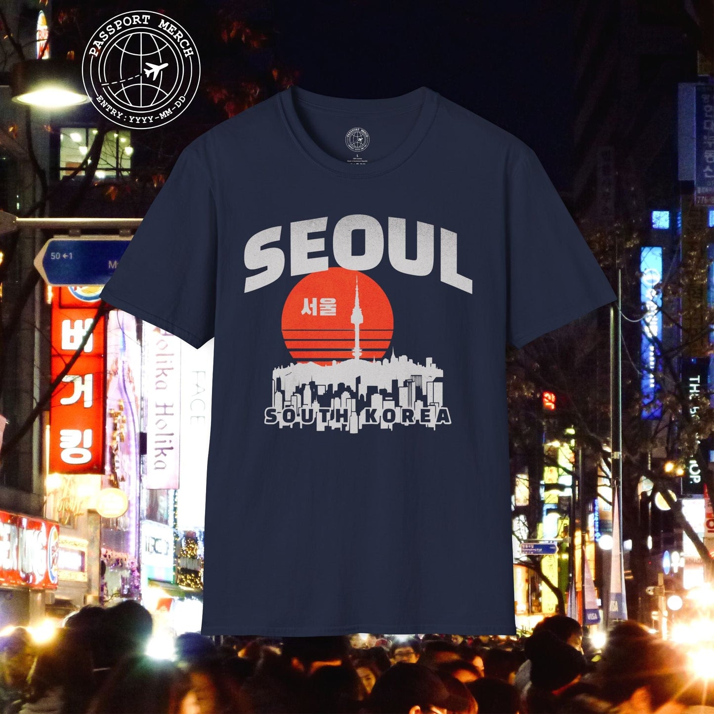 Seoul Retro Vintage Sunset, Korea T-Shirt