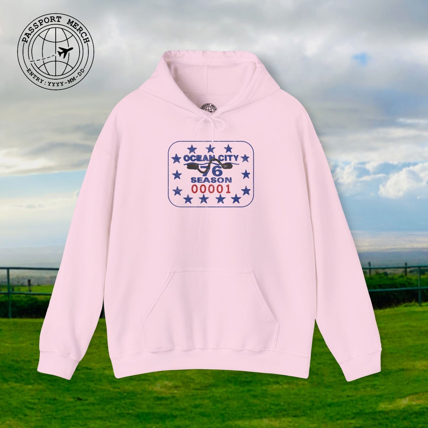 Vintage Ocean City 1976 Beach Tag, New Jersey Hoodie