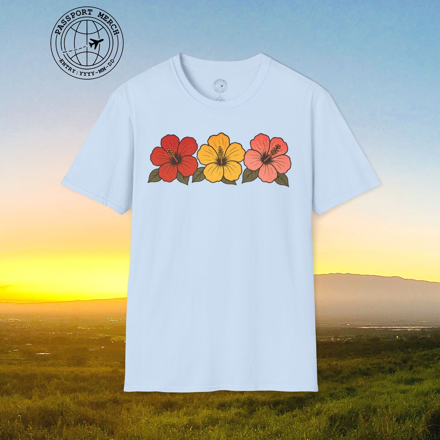 Three Vintage Hibiscus, Hawaii T-Shirt