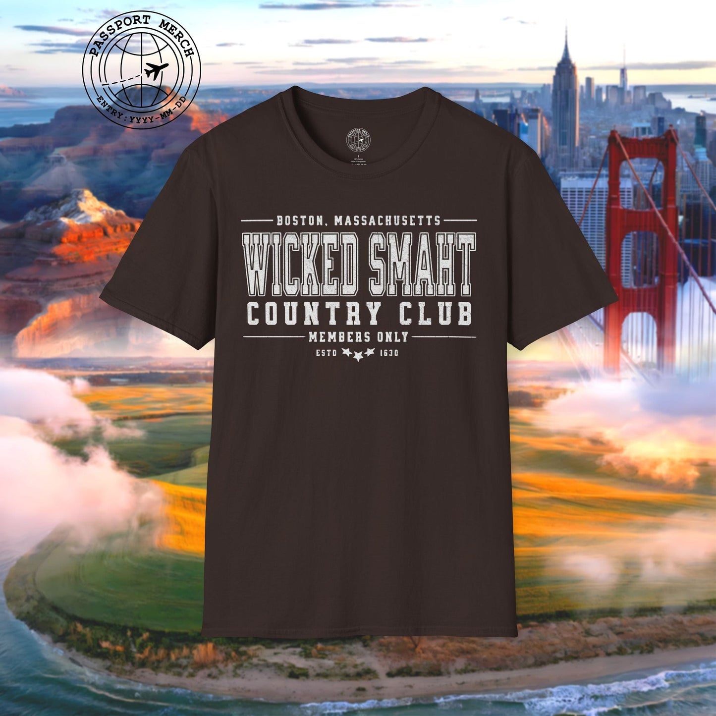 Wicked Smaht Country Club, Boston, Massachussets T-Shirt