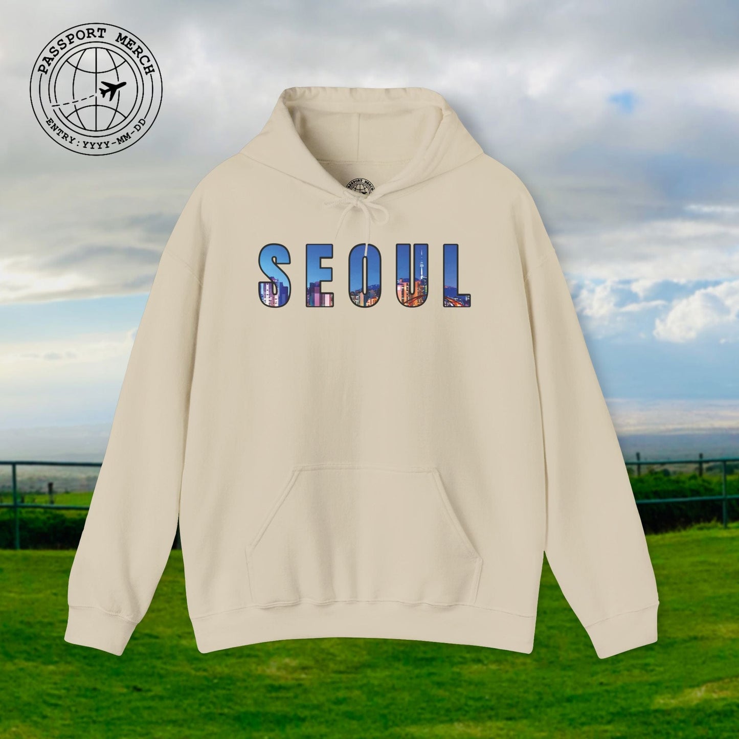 City Window Seoul Korea Hoodie
