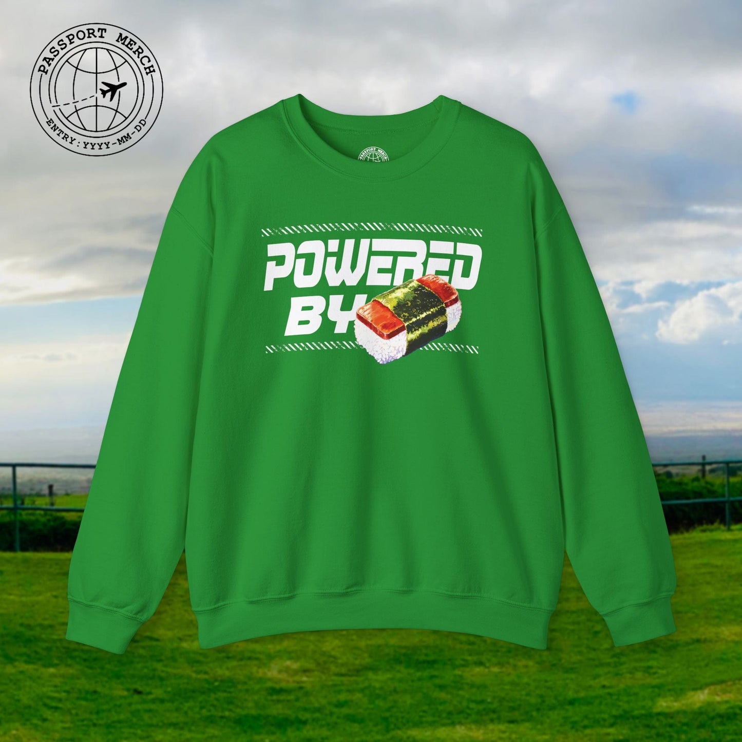 Powered By Musubi, Hawaii Crewneck