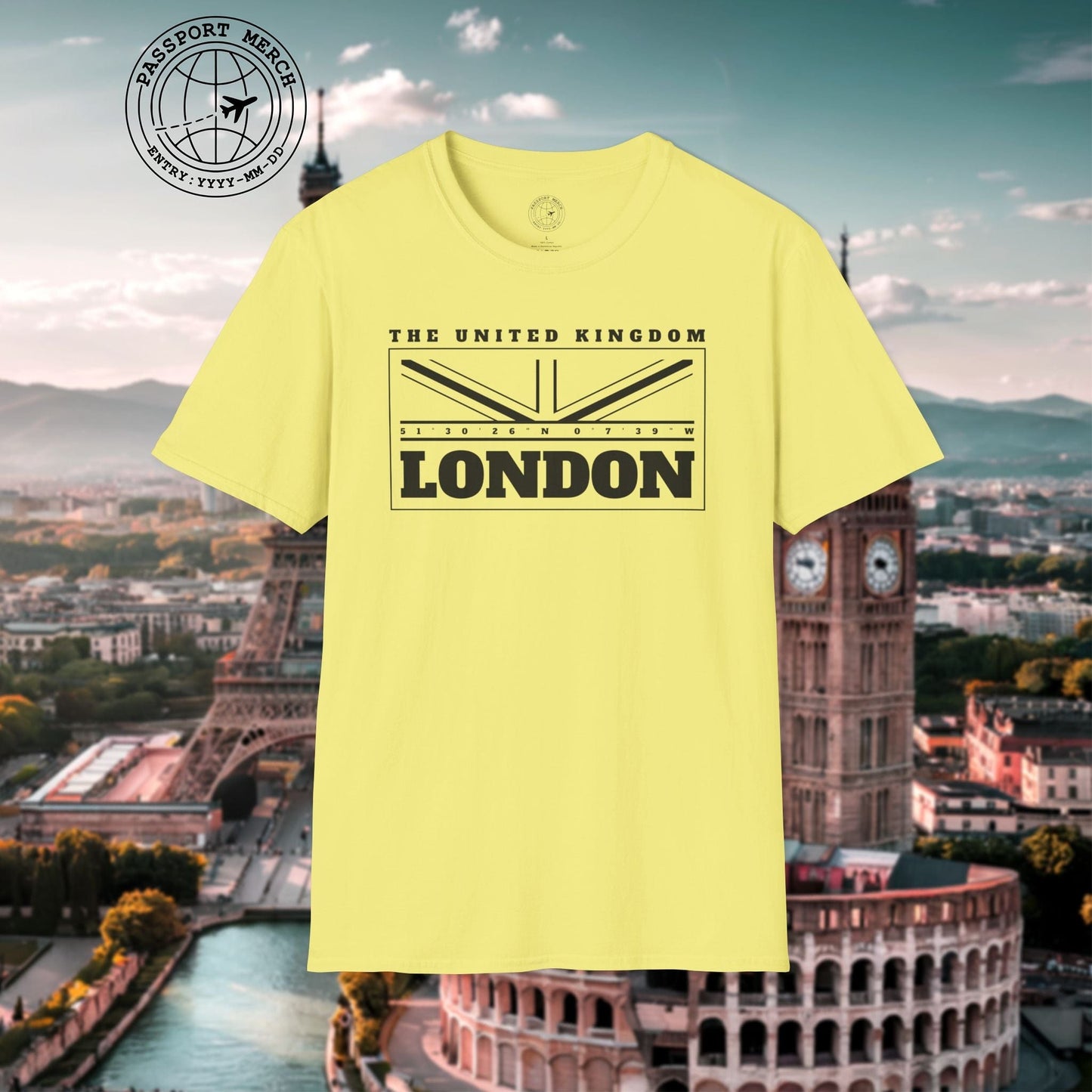 GPS Flag London England, UK T-Shirt