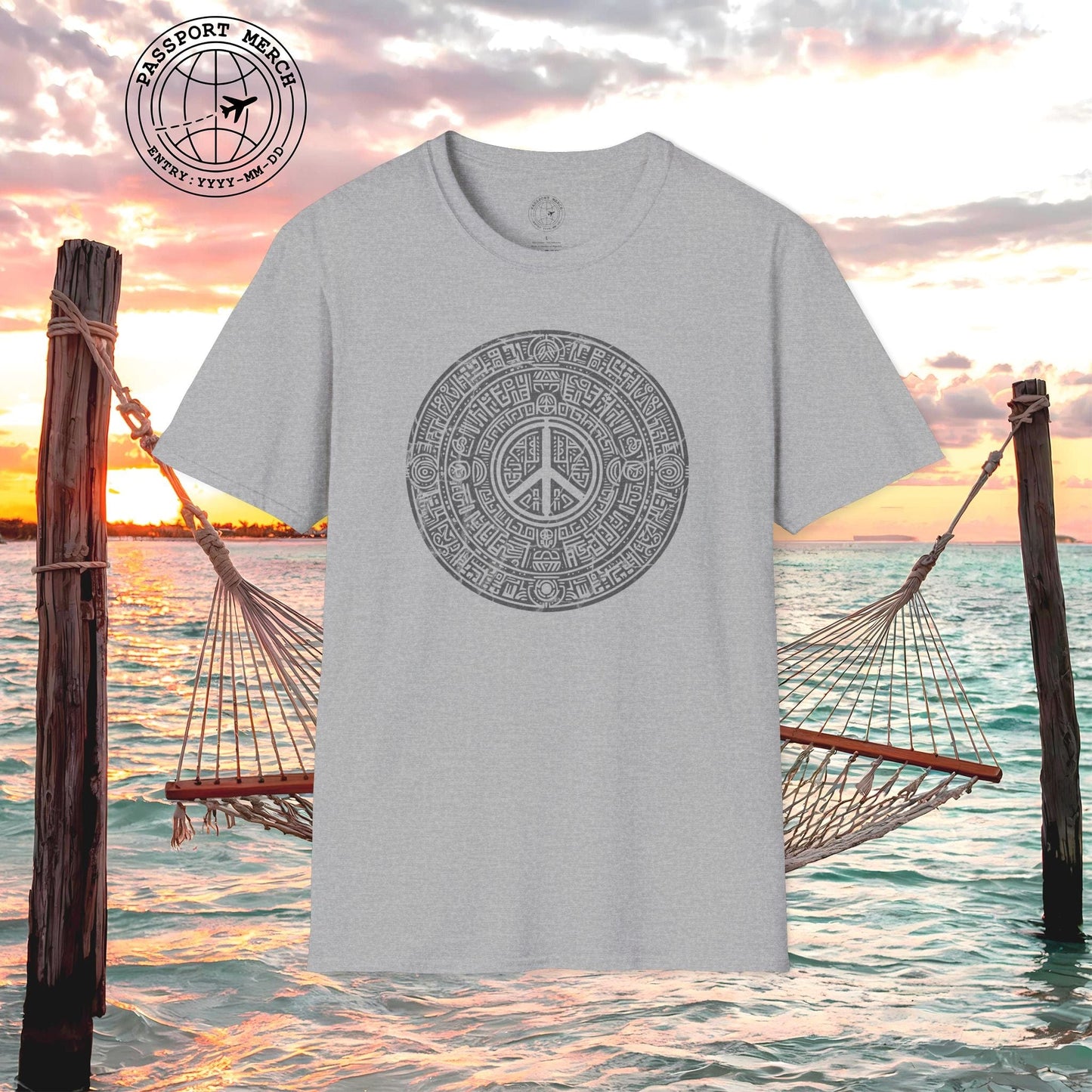 Aztec Peace Calendar Mexico T-Shirt