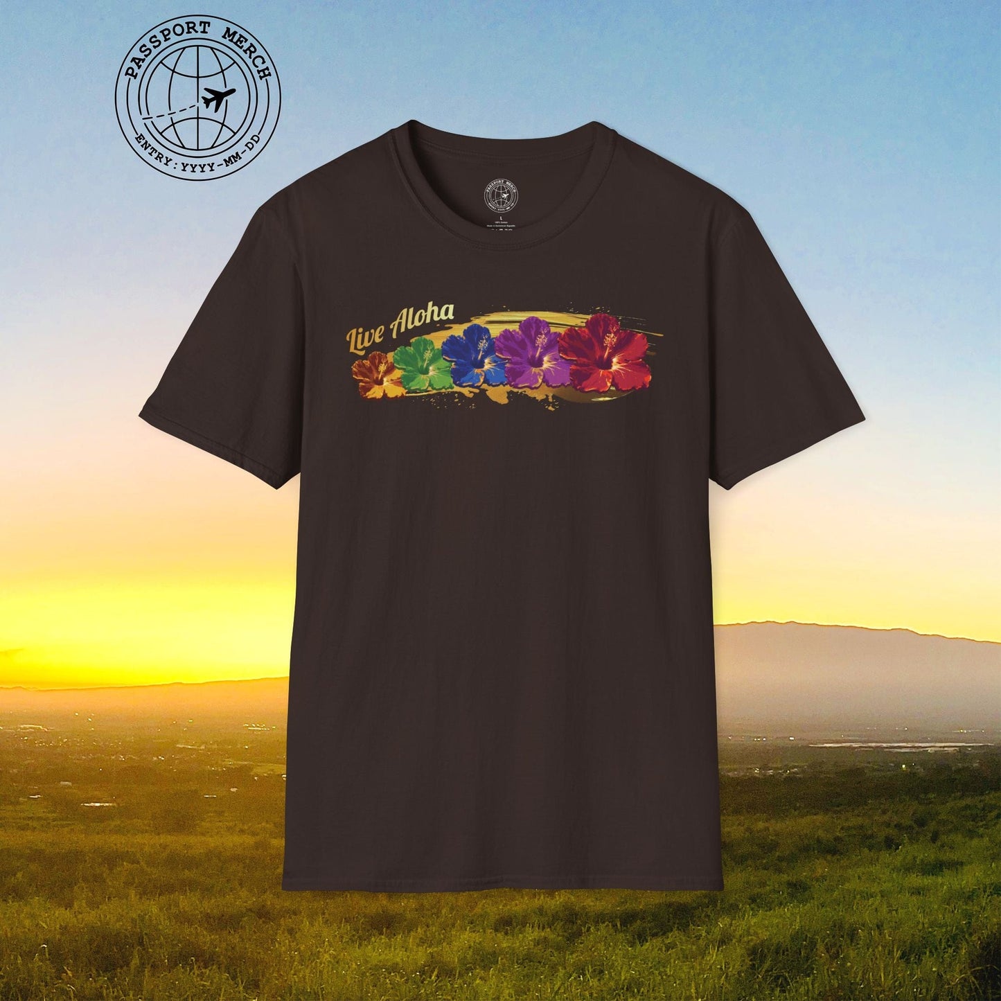 Live Aloha Pop Art Hibiscus, Hawaii T-Shirt