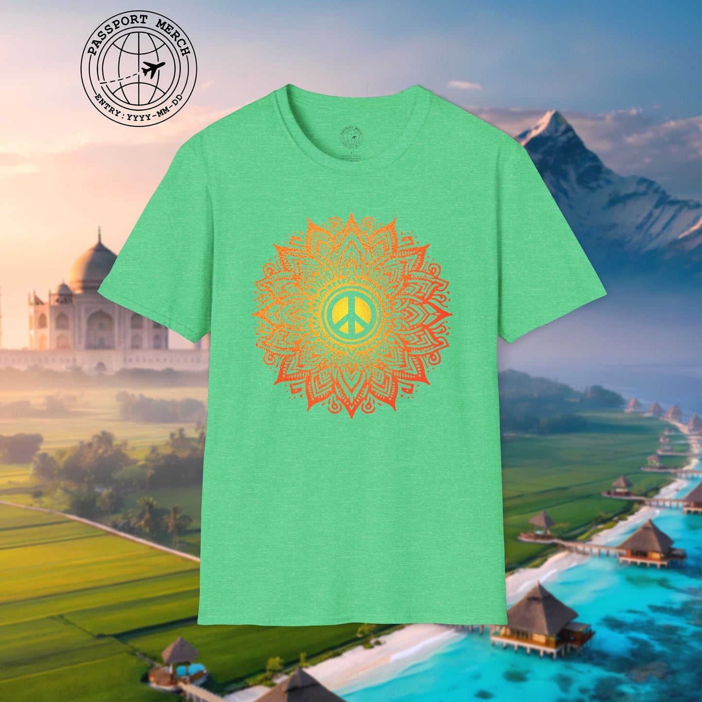 Peace Mandala India T-Shirt