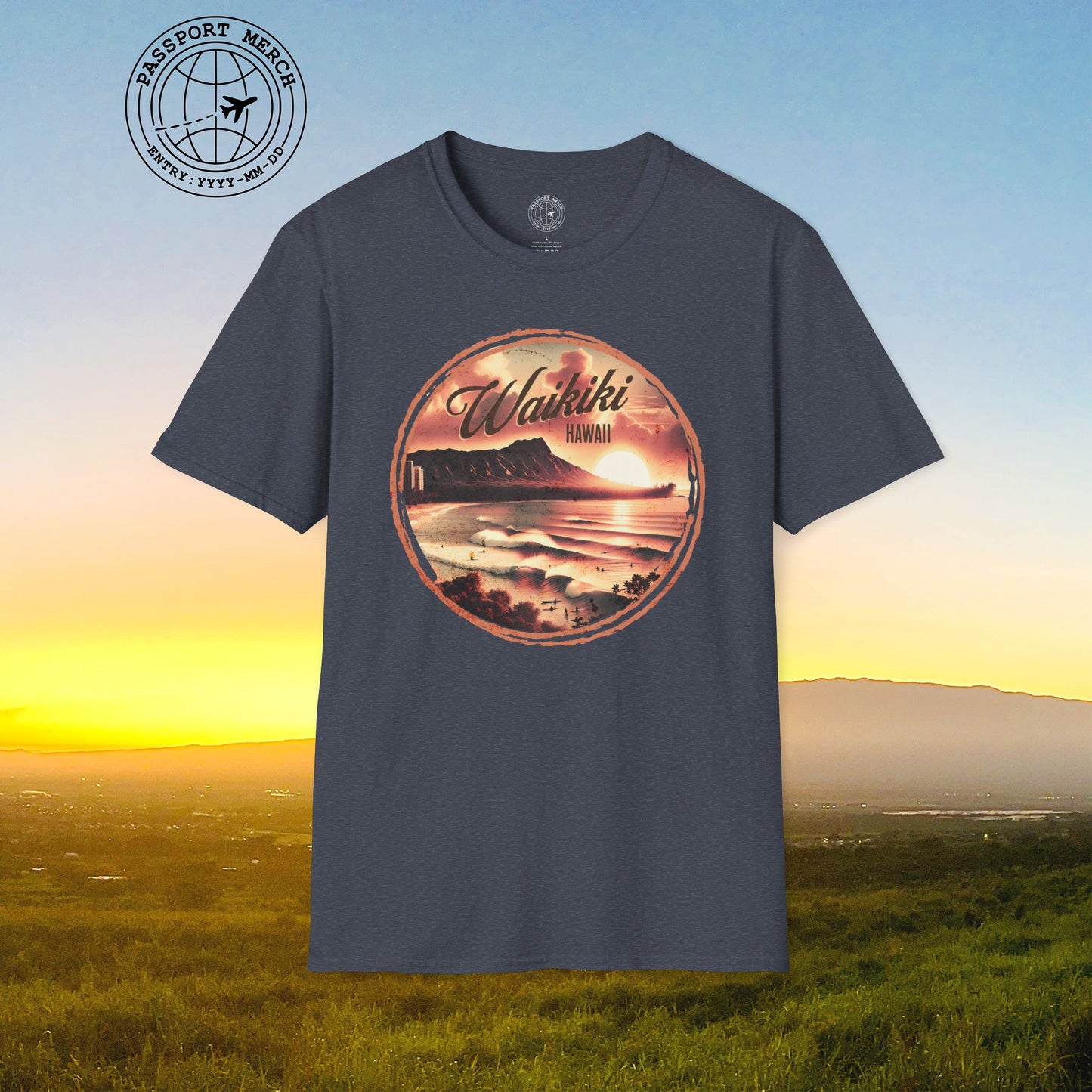Vintage Nostalgia, Waikiki, Hawaii T-Shirt
