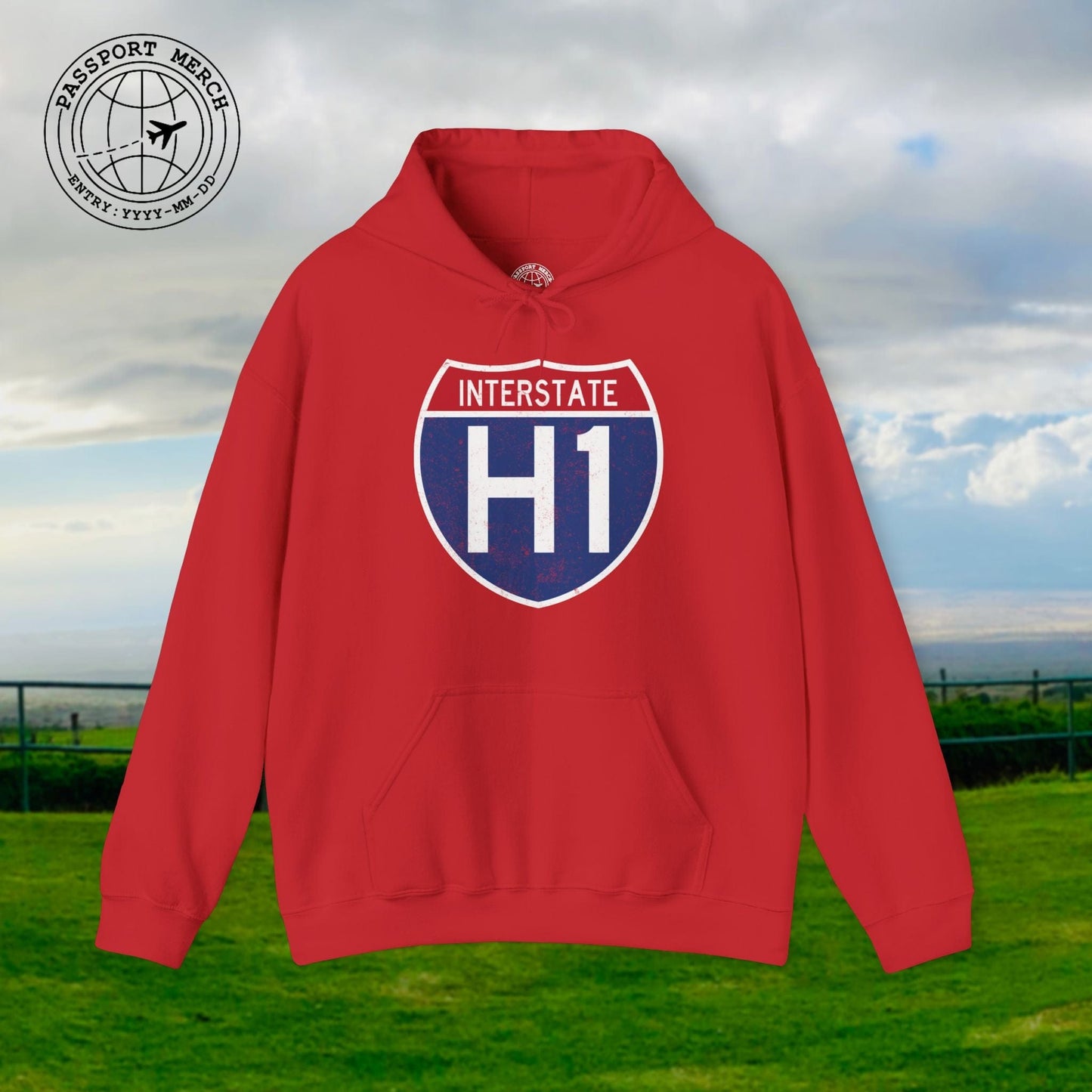 Signs of Wanderlust, Interstate H1, Hawaii Hoodie