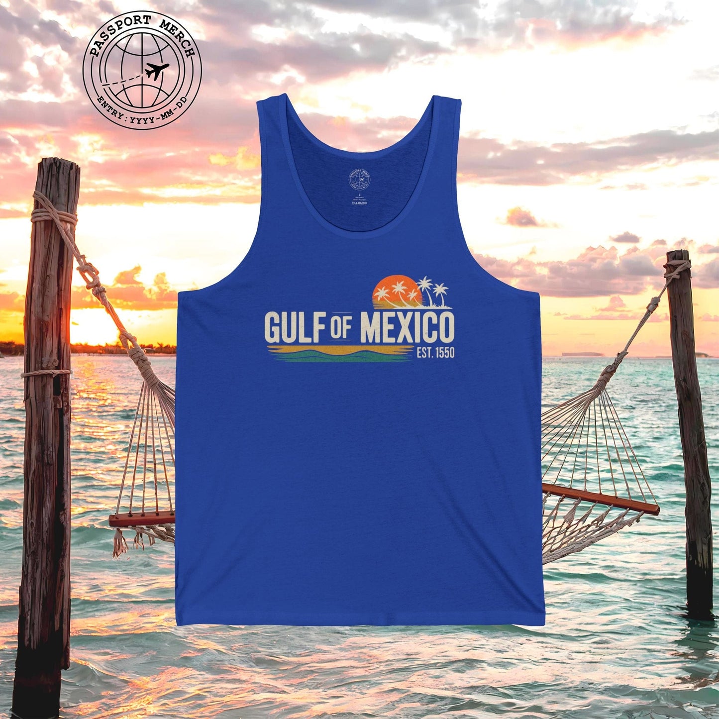 Vintage Retro Gulf of Mexico Tank Top