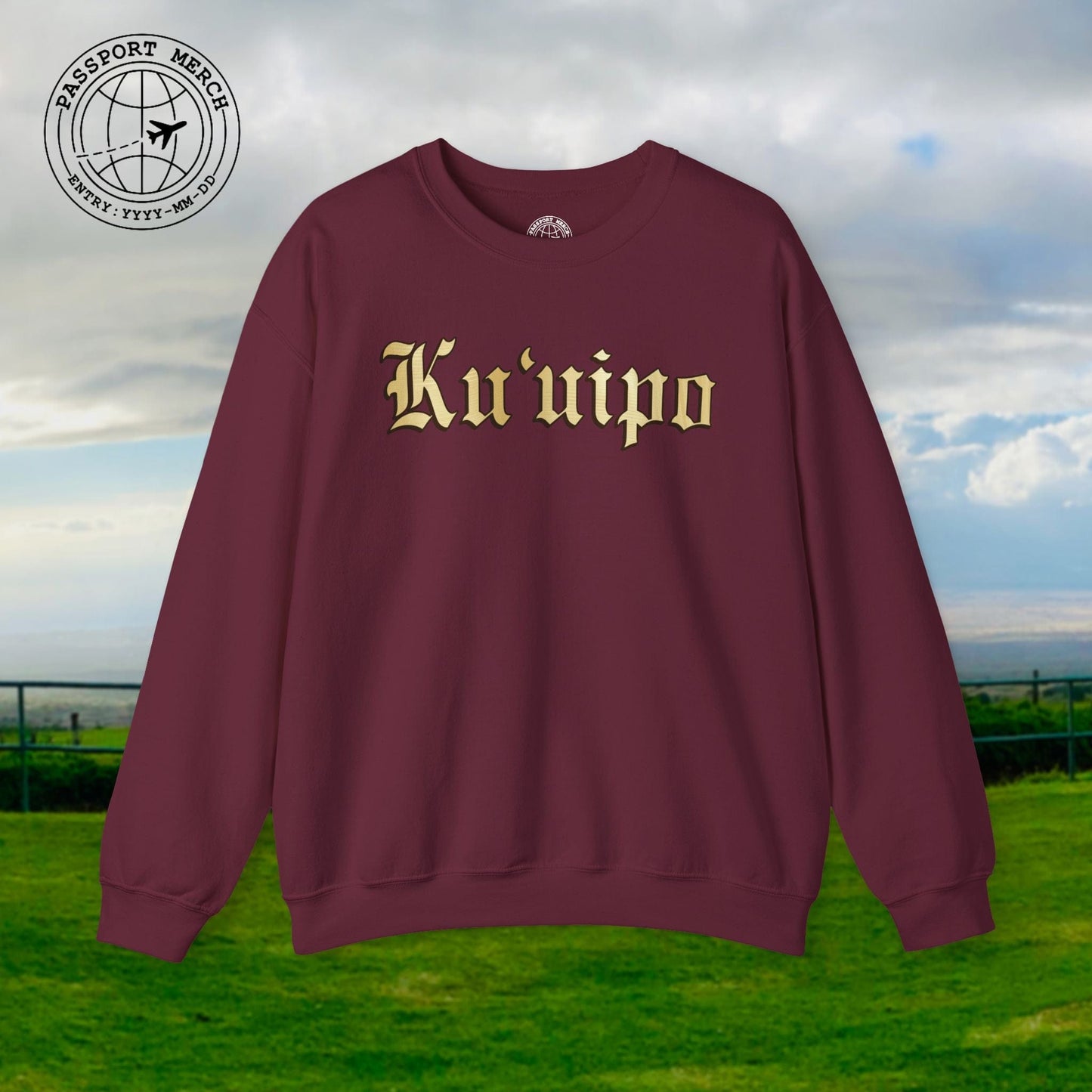 24-Karat Gold Ku'uipo (Hawaiian Jewelry Style) Crewneck