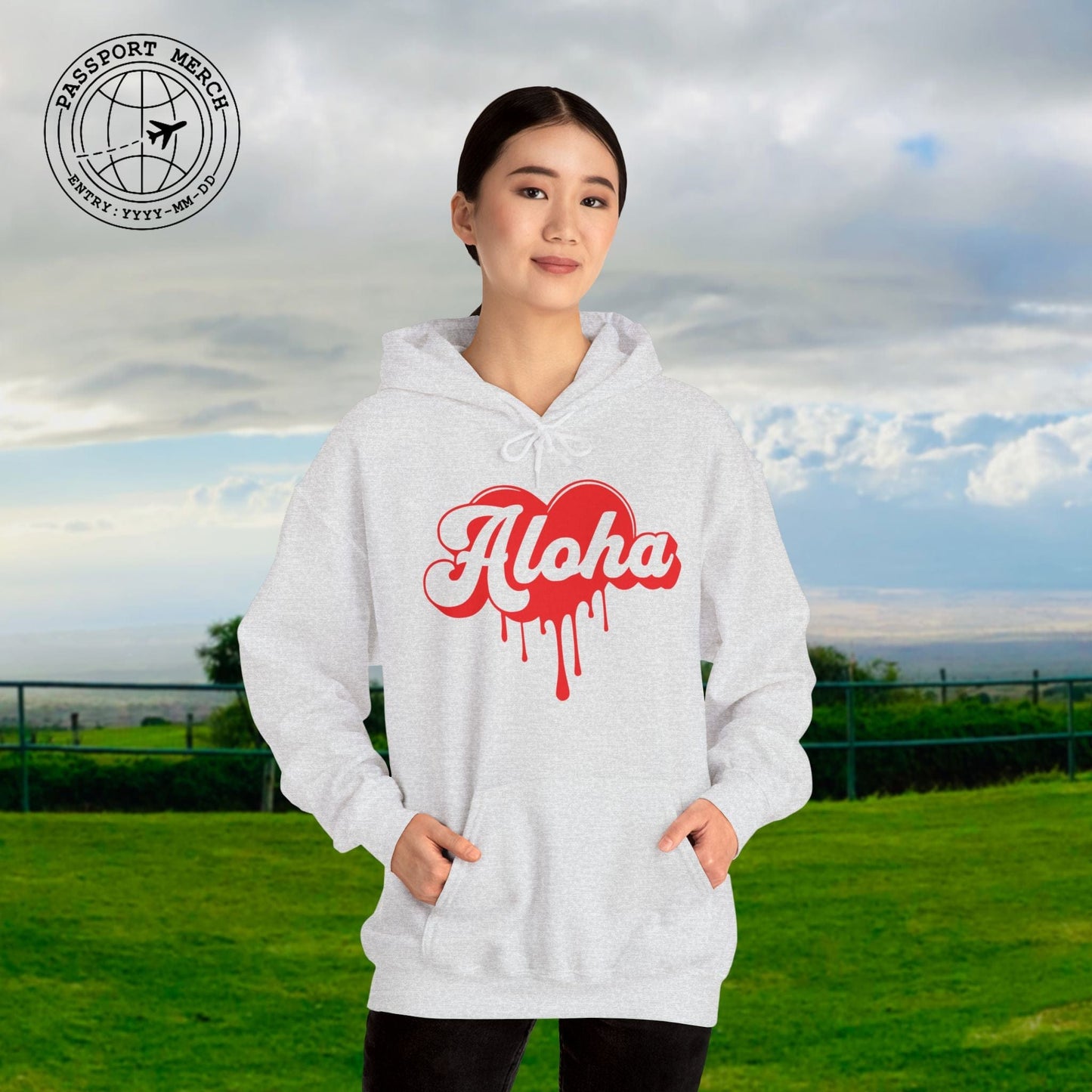 Aloha Melting Heart, Hawaii Hoodie