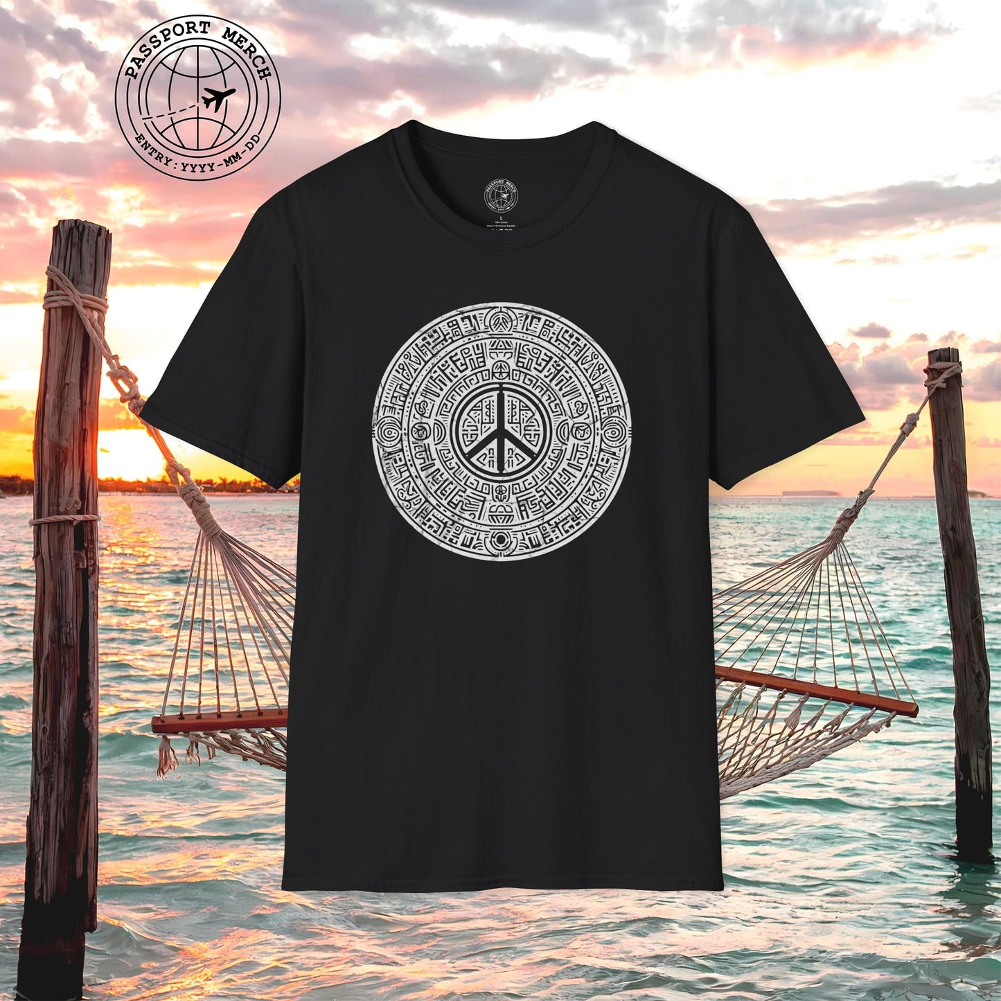 Aztec Peace Calendar Mexico T-Shirt