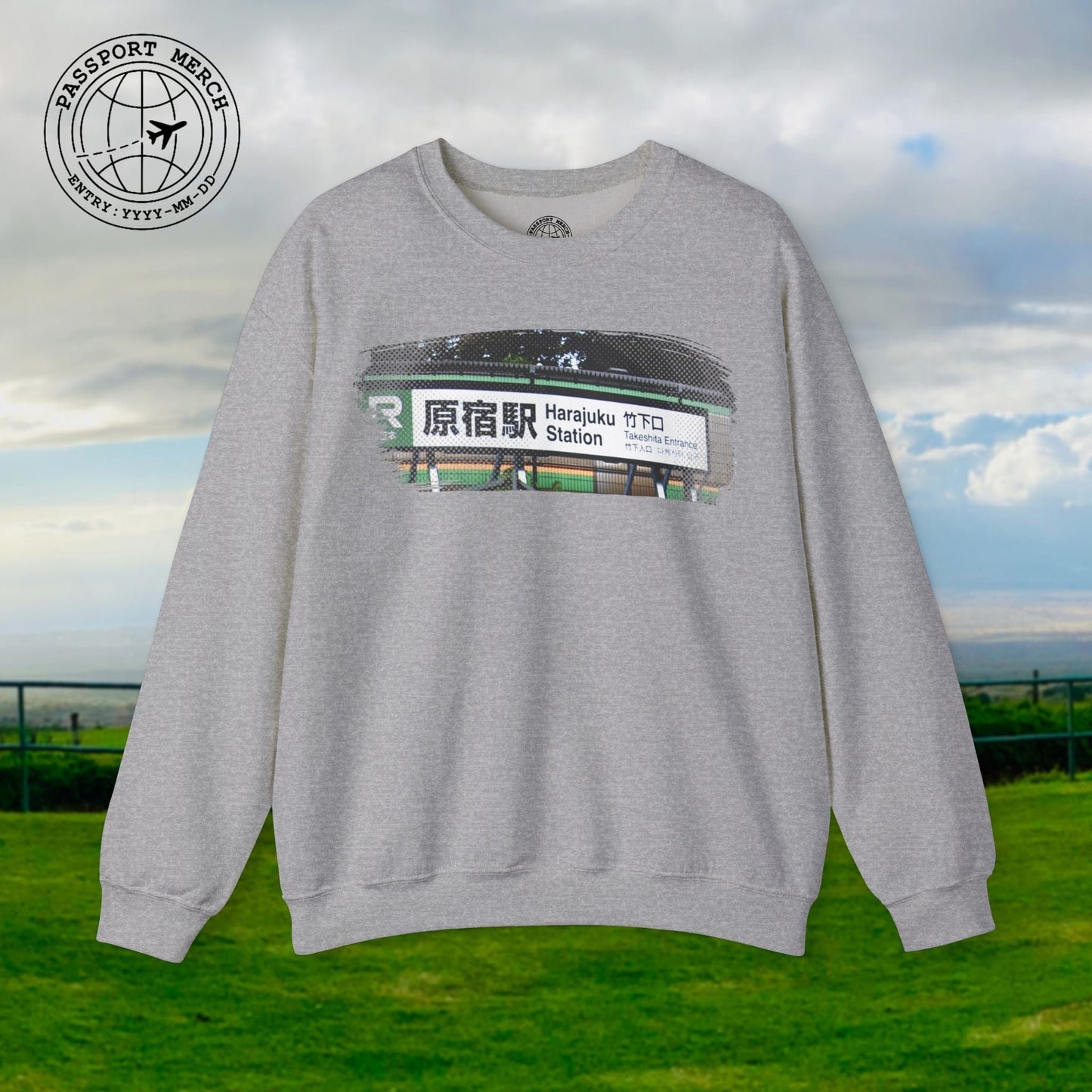 Signs of Wanderlust, Takeshita Street Harajuku Japan Crewneck